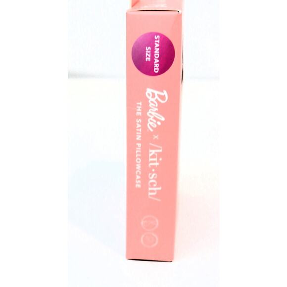 Barbie x Kitsch Limited Edition Satin Iconic Pillowcase NiB Standard Size - Picture 5 of 5